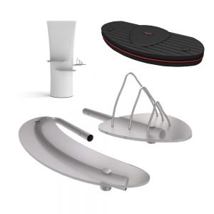 Shelf and brochure holder for Kalypso